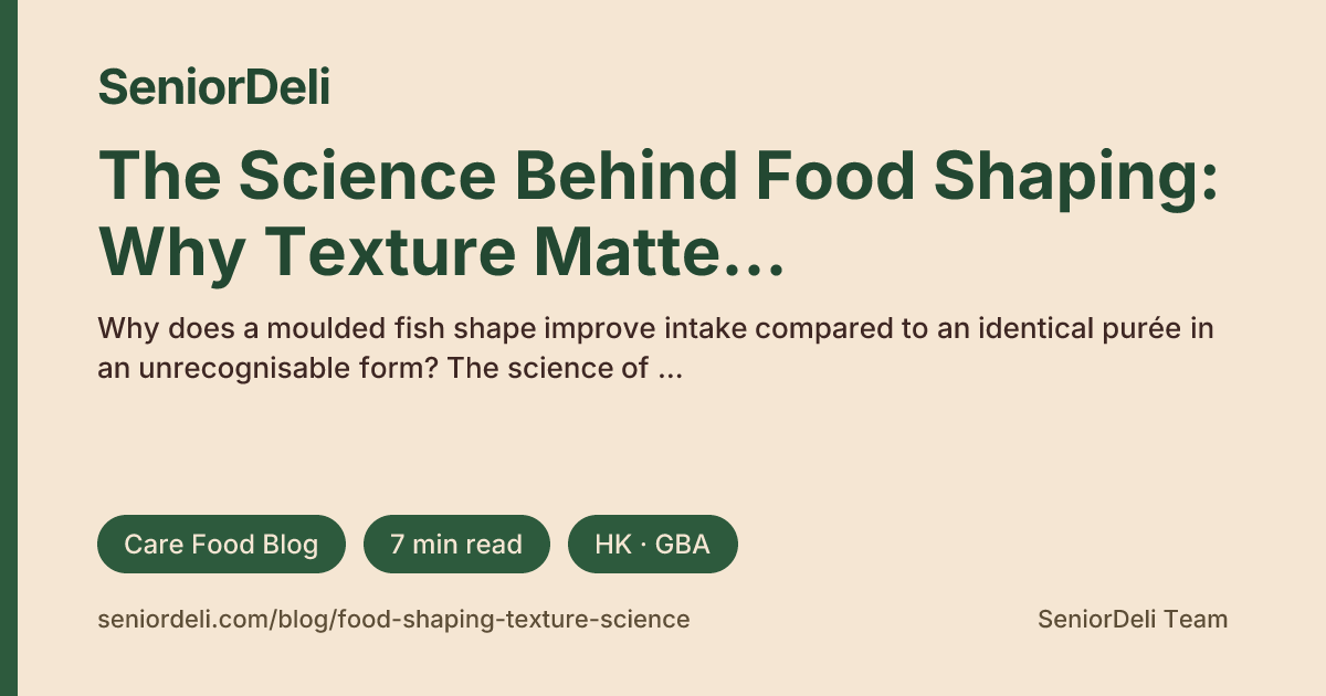 The Science Behind Food Shaping: Why Texture Matters for Swallowing ...